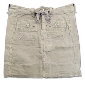 Carve Designs Cargo Skirt Medium Khaki Y2k Short Draw String Waist
